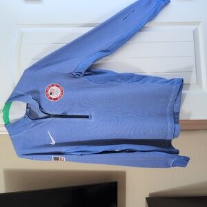 Nike Blue Team USA Quarter-Zip Pullover